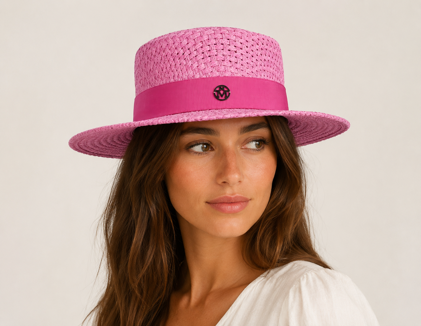 Rosalia — Chapeau en paille tressée